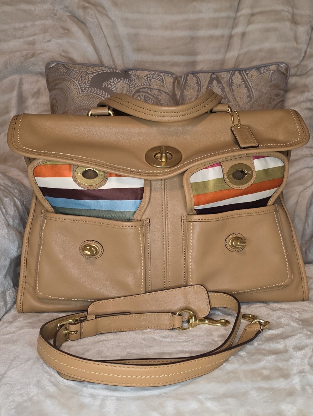 COACH HAMPTONS LEGACY LAPTOP BAG 12980